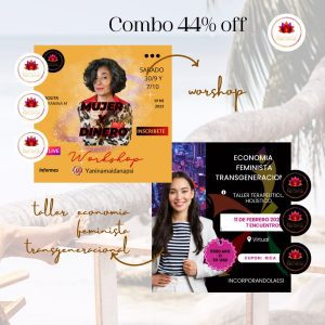 Pack cursos Workshop Mujer y Dinero + Economía Feminista Transgeneracional